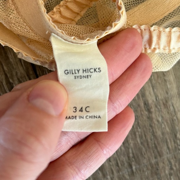 Gilly Hicks 34C see through nude balconette underwire bra - Picture 5 of 6